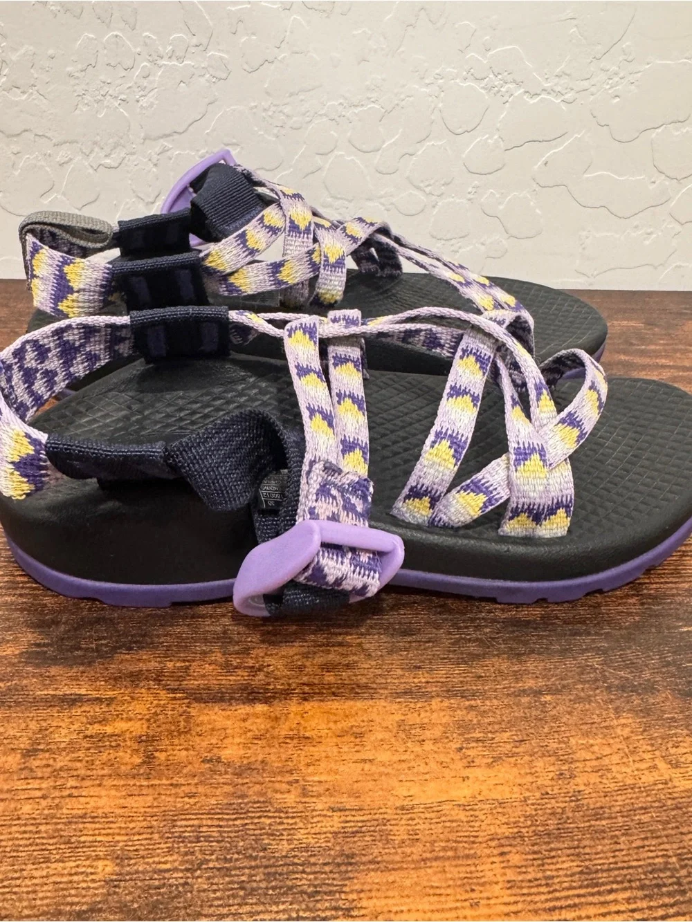 Chaco ZX/1 Ecotread Bluebell Double Straps Diamond Adjustable Kids 12 Outdoor